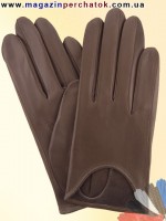 Модель № 377 Перчатки женские из натуральной кожи без подкладки. Кожа производства Италии.